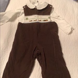 Duck smocked longall